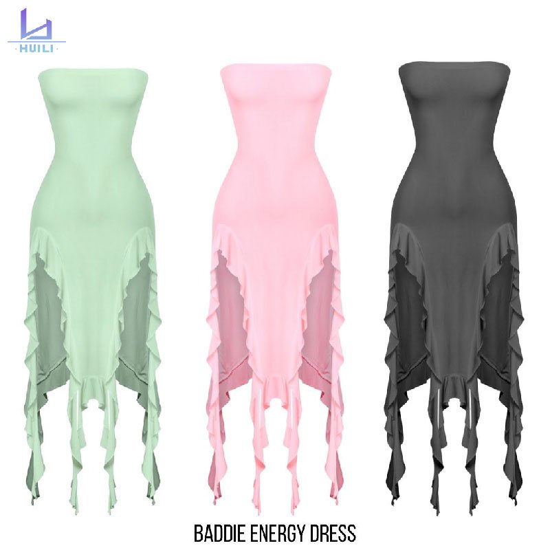 Huili Manufacturer 2024 New Summer Women Sleeveless Sexy Rayon Bandage Mini Bodycon Dress Party Dress