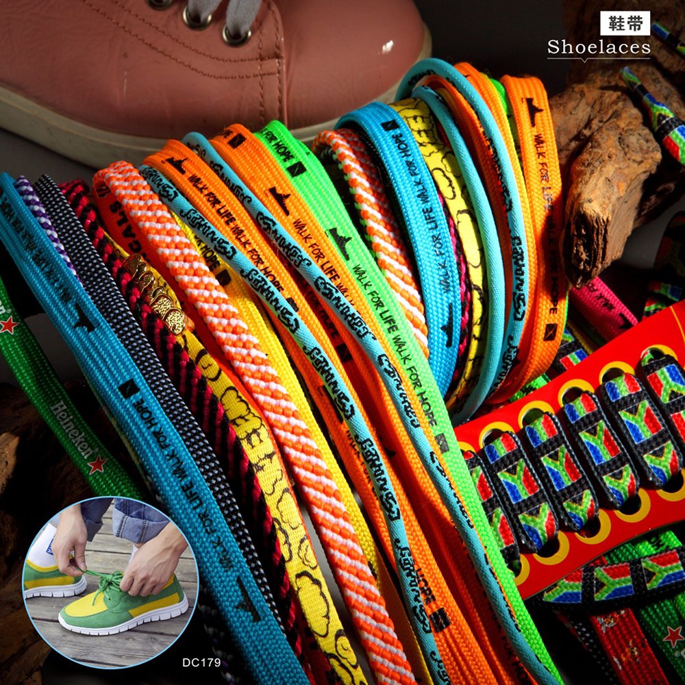Hot Sale Custom Net Shoelace Shoes Accessory Wholesale Design Shoe Laces Luxury Color Round Shoe Laces