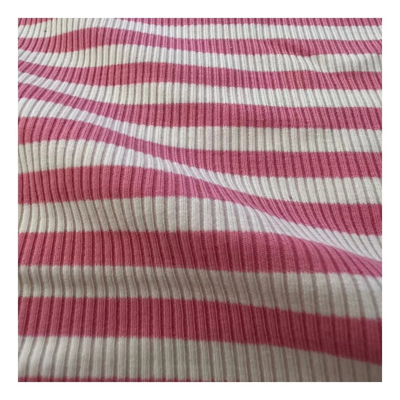 New arrival 230GSM 68%bamboo 27%cotton 5%spandex rib fabric yarn dyed knitted rib fabric for vest