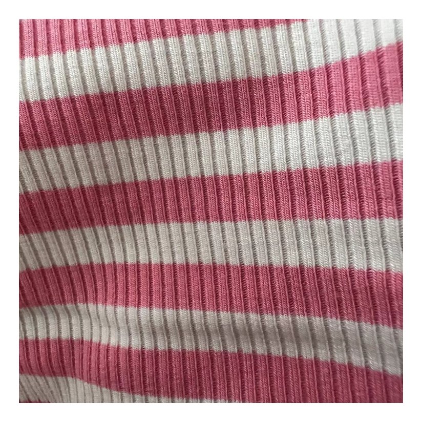 New arrival 230GSM 68%bamboo 27%cotton 5%spandex rib fabric yarn dyed knitted rib fabric for vest