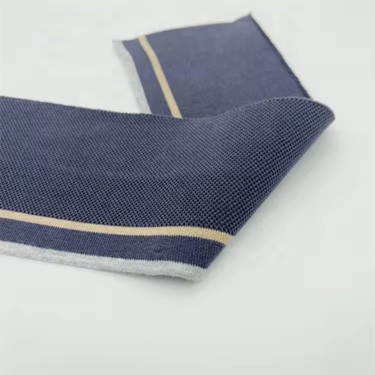 Eco-friendly OEM/ODM Flat Weave Collar Jacquard Ribbed Collar For Garment