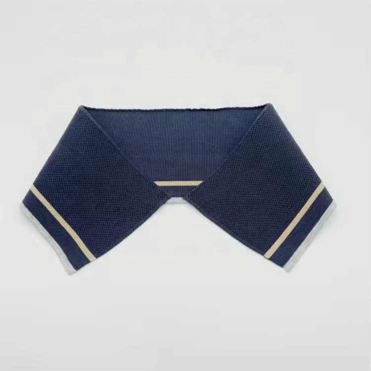 Eco-friendly OEM/ODM Flat Weave Collar Jacquard Ribbed Collar For Garment