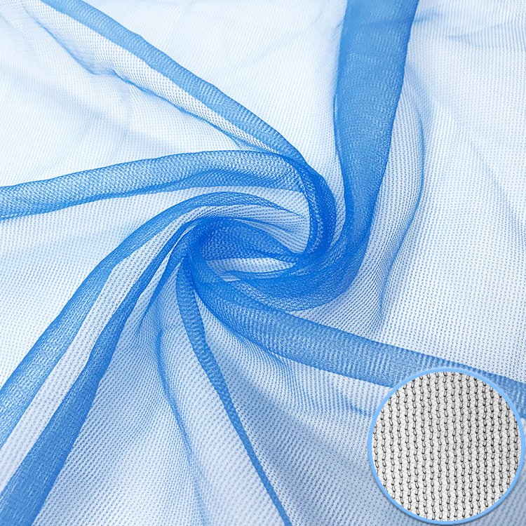 20D Curved Plain Soft Mesh Fabric Mosquito Net Gauze Skirt Fabric Screen Window Mesh Polyester Mesh Clothing Lining