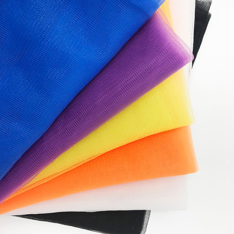 20D Curved Plain Soft Mesh Fabric Mosquito Net Gauze Skirt Fabric Screen Window Mesh Polyester Mesh Clothing Lining