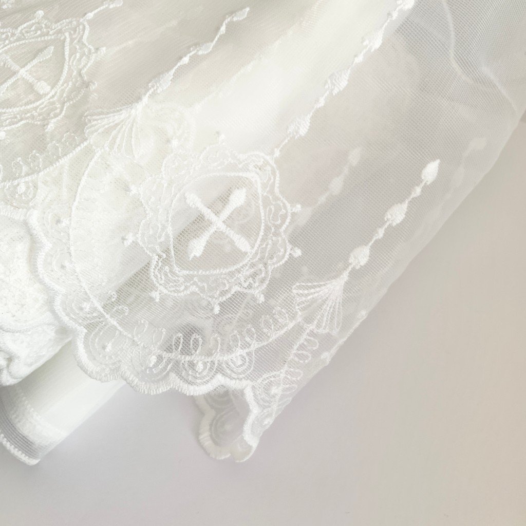 Hot selling 18cm embroidery Lace Trimmings Tulle Lace Fabrics For clothes lace wedding evening dress