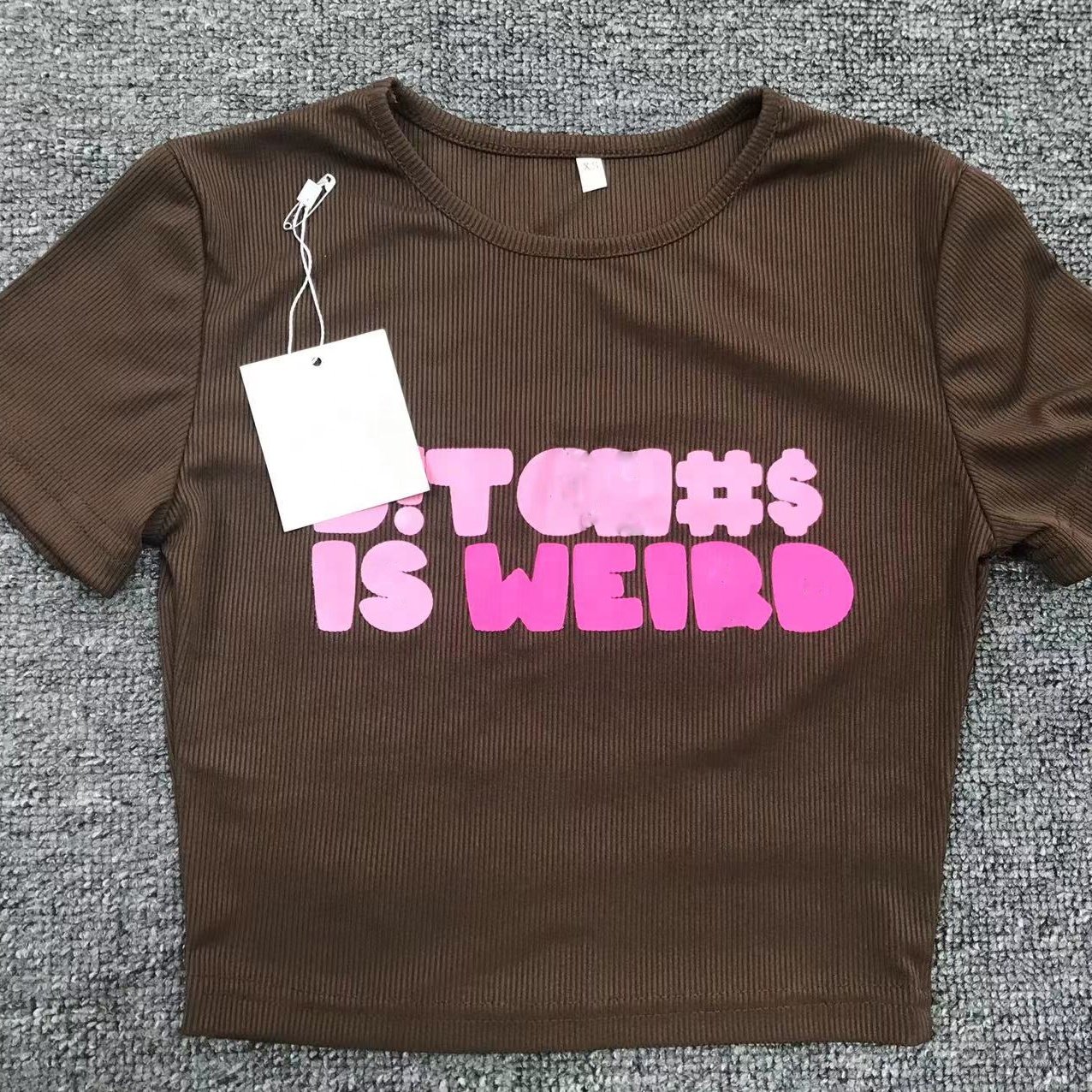 Ribbed Crop Tops For Women Xs - Xl Lady Tee Shirt Clothing T-shirt Streetwear Tops For Women 2022