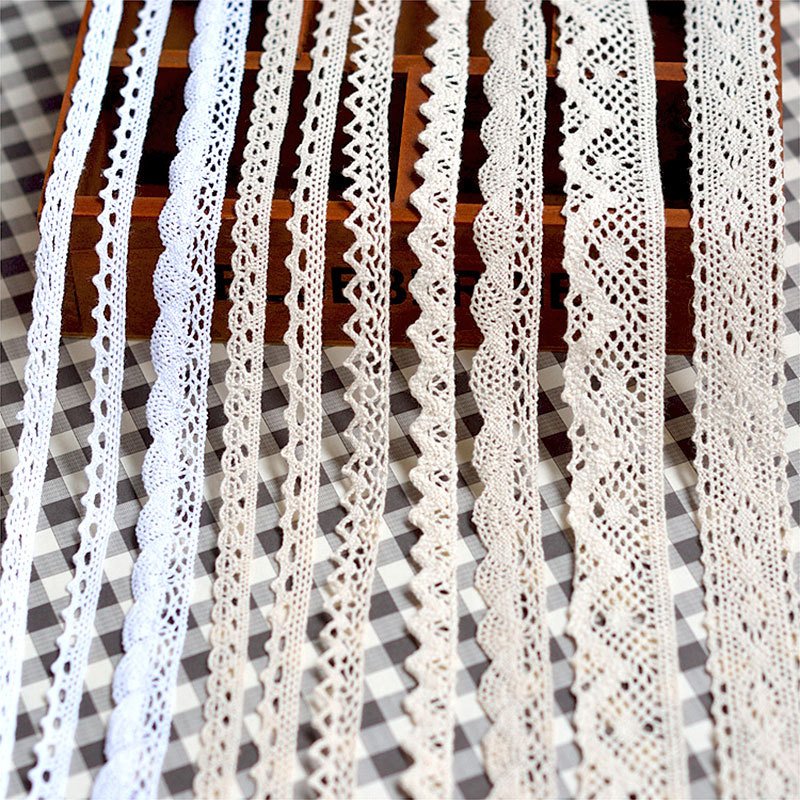 100% Cotton Crochet Lace Trim For Clothing