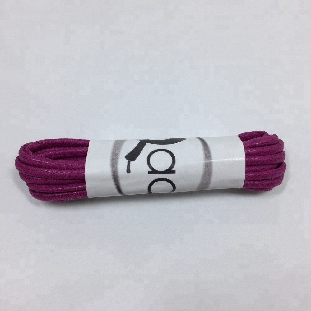Multi-colored round wax shoelace for men leather shoe laces
