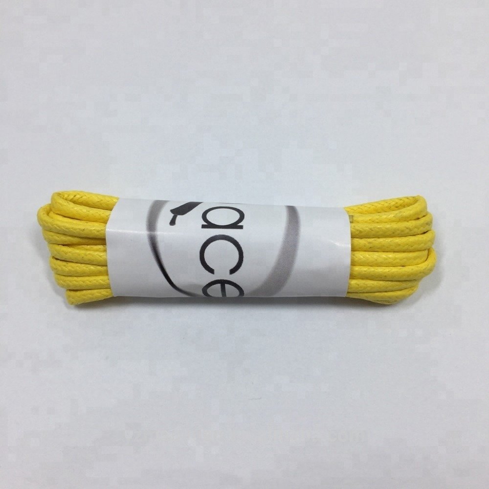 Multi-colored round wax shoelace for men leather shoe laces