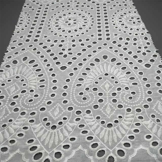 TUTON Top Quality TC Cotton Beaded French Lace Embroidery Fabric For Dress