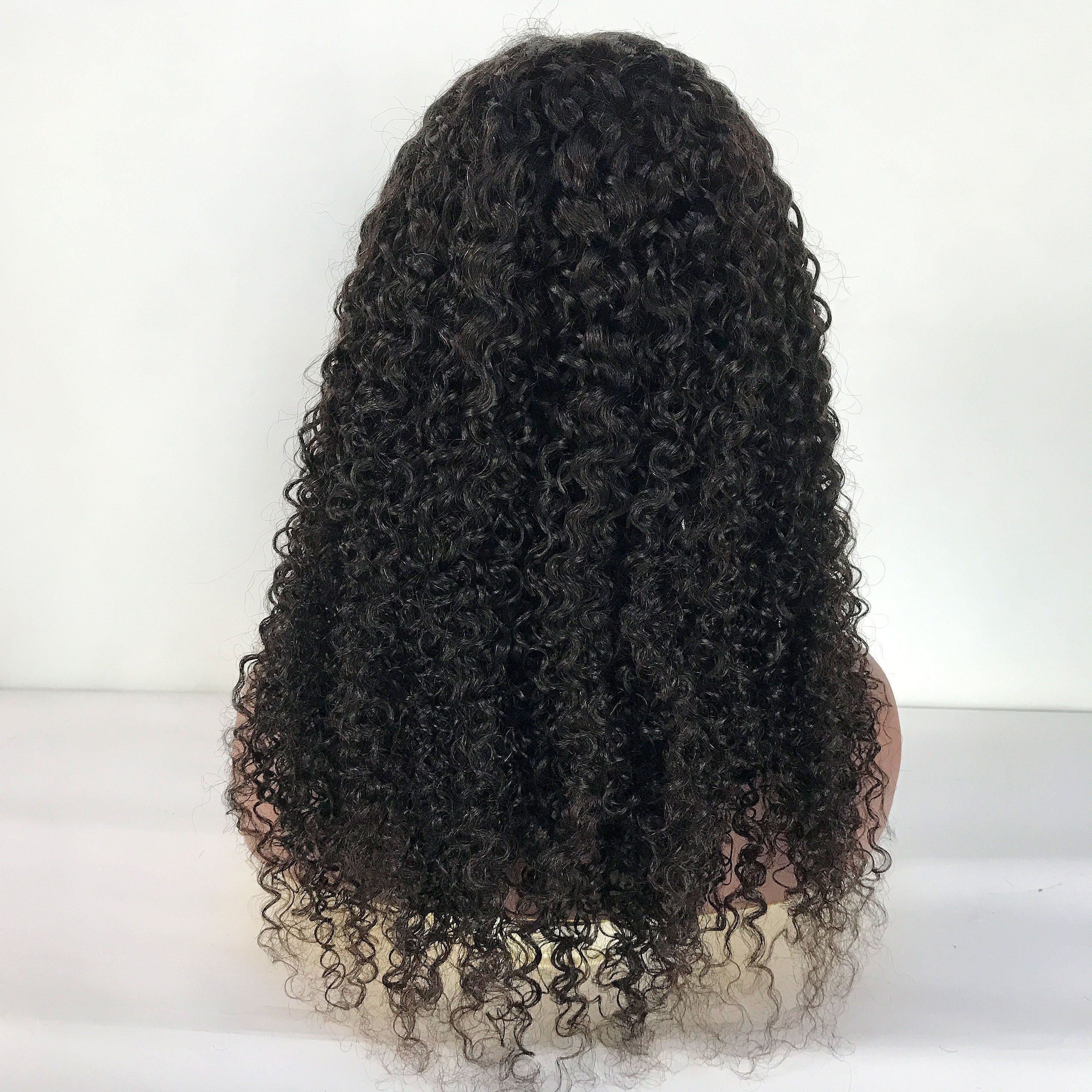 Good Selling Brazilian Virgin Human Hair jerry curl Afro Kinky natural color 4x4 Lace Frontal Wigs