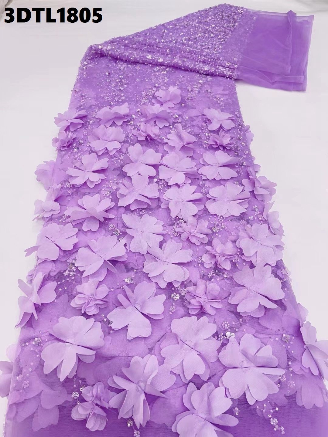 Factory price United Arab Emirates gold 3D flowers lace fabric embroidery fabric for bridal Dubai wedding dress french lace