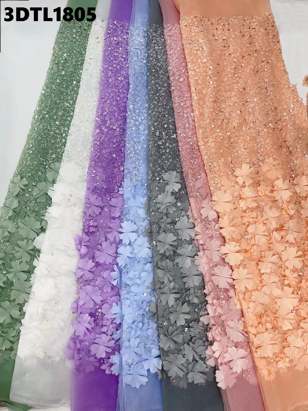 Factory price United Arab Emirates gold 3D flowers lace fabric embroidery fabric for bridal Dubai wedding dress french lace