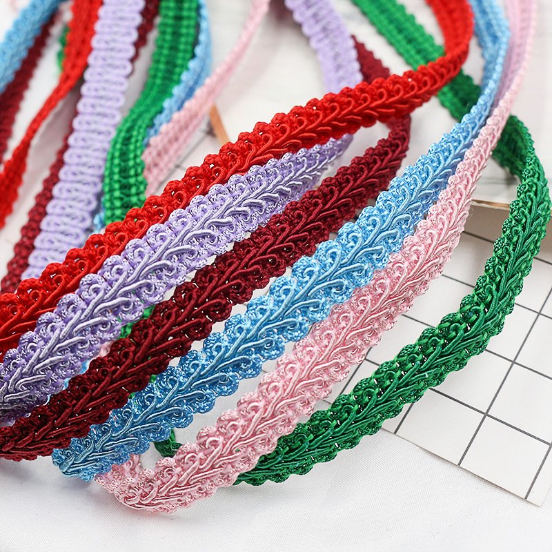 Factory price Gold Silver embroidery polyester Sewing Centipede Braided Lace Ribbon for Party Decoration DIY Clothes Accessories