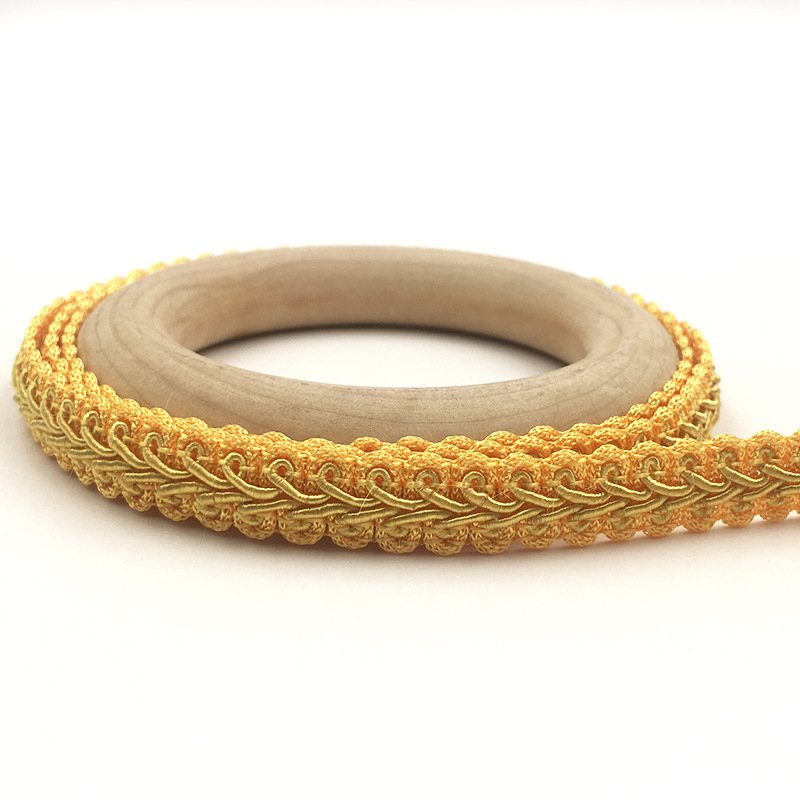 Factory price Gold Silver embroidery polyester Sewing Centipede Braided Lace Ribbon for Party Decoration DIY Clothes Accessories