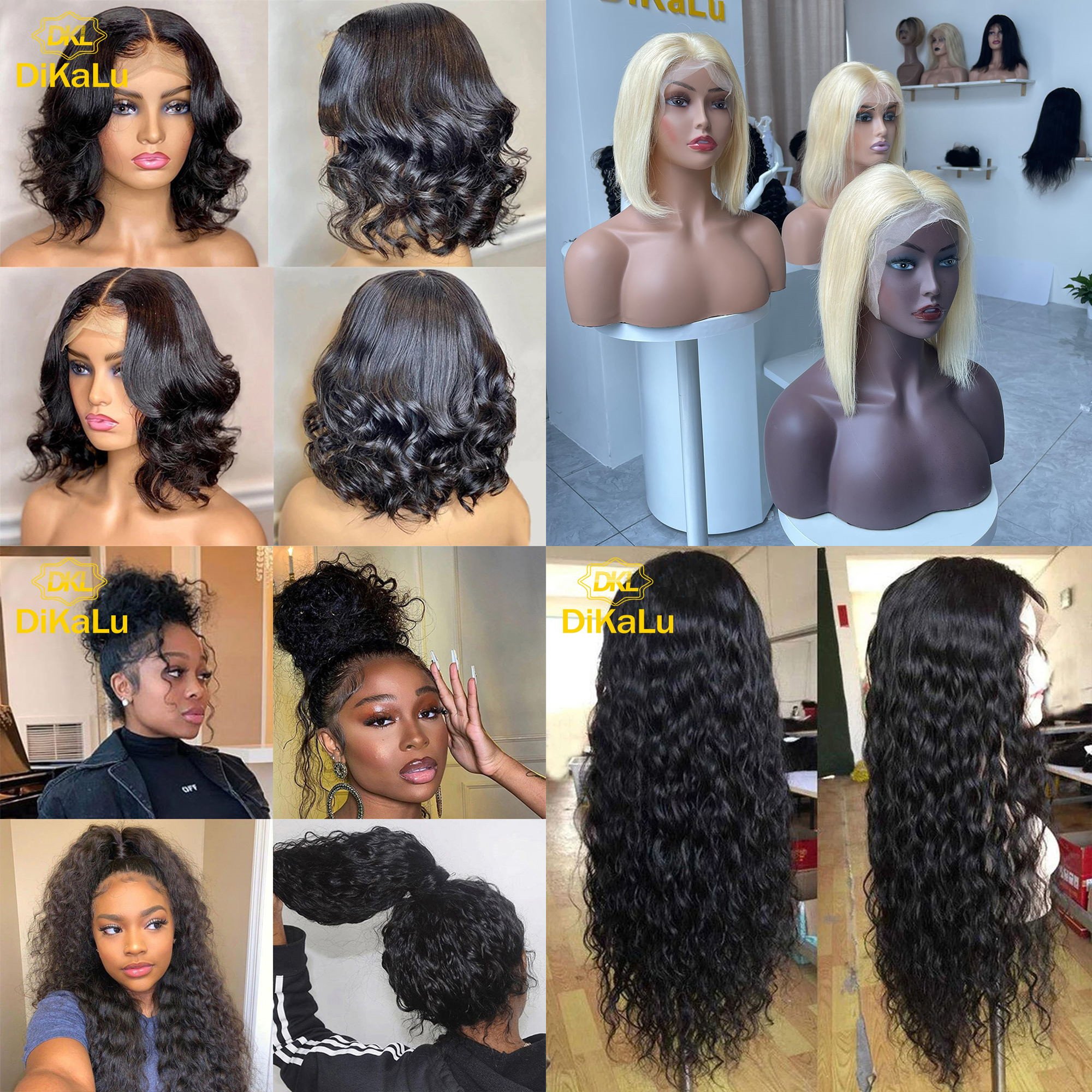 Straight Lace Front Wig For Black Women Brazilian Straight Frontal Wig Transparent Lace Front Human Hair Wigs