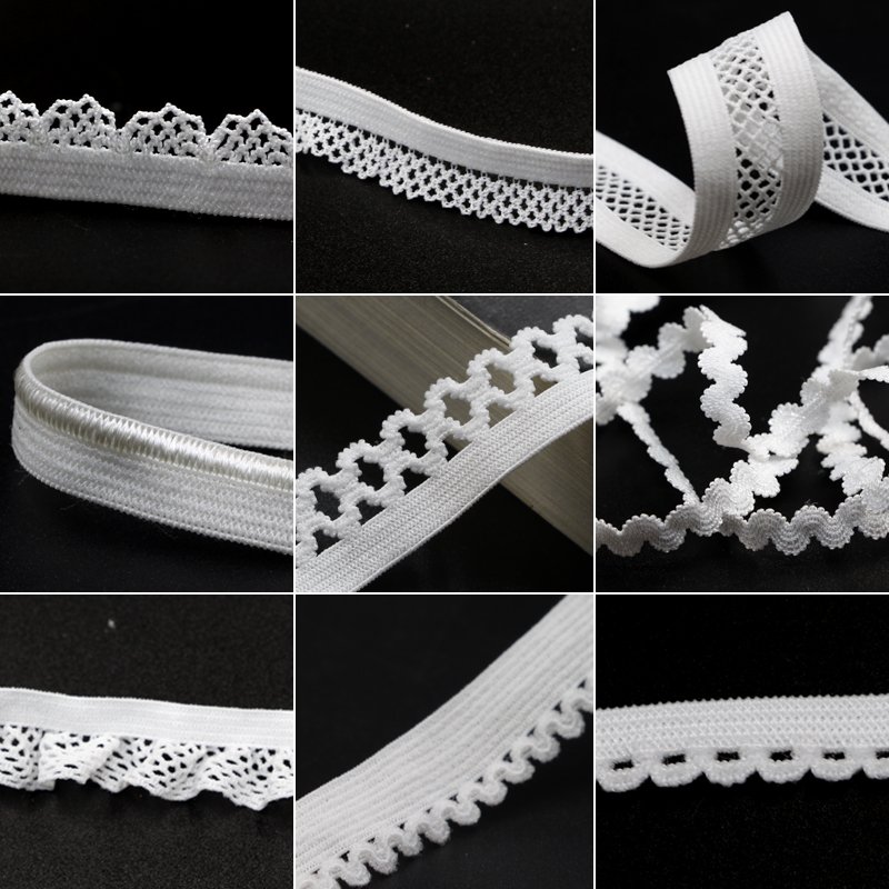 wholesale 17mm stretch webbing lace elastic knit elastic for headbands or clothing TC20