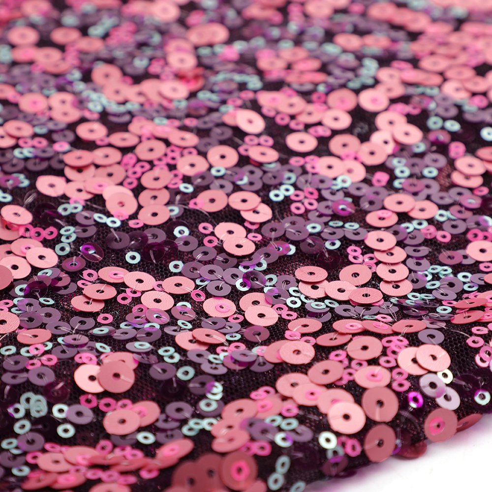 ARCHSTELLA Exquisite Sequin Embroidery Mesh Fabric for Evening Dresses and dance wear