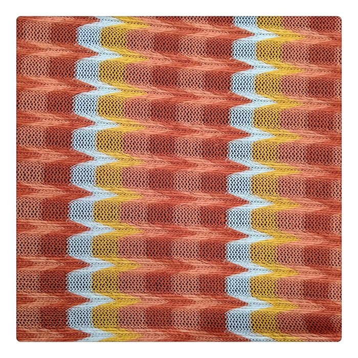100%Polyester Wavy yarn dyed lace fabric,a slight stretch can be used clothing,breathable,Multi-color custom fabric ,wholesale