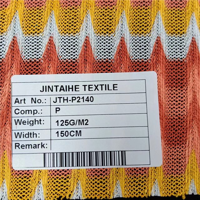 100%Polyester Wavy yarn dyed lace fabric,a slight stretch can be used clothing,breathable,Multi-color custom fabric ,wholesale