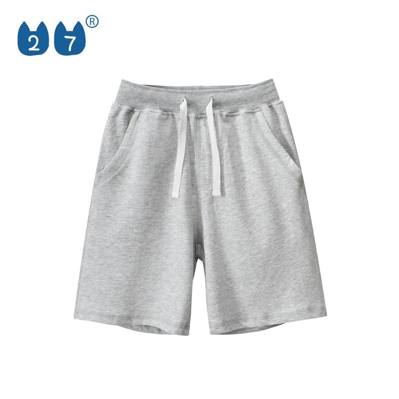 Newest Summer Teenager Children Unisex Outwear Shorts Solid Color Cotton Casual Boy Shorts