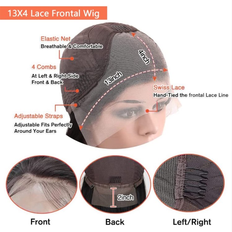 13x4 Transparent Lace Front Wigs Red Color Bob Straight Wigs Raw Indian Hair Wigs From India Wholesale Vendor