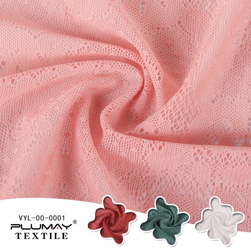 high quality 92 Nylon 8 Spandex solid lace fabric 4 way stretch french laces fabric for women dress