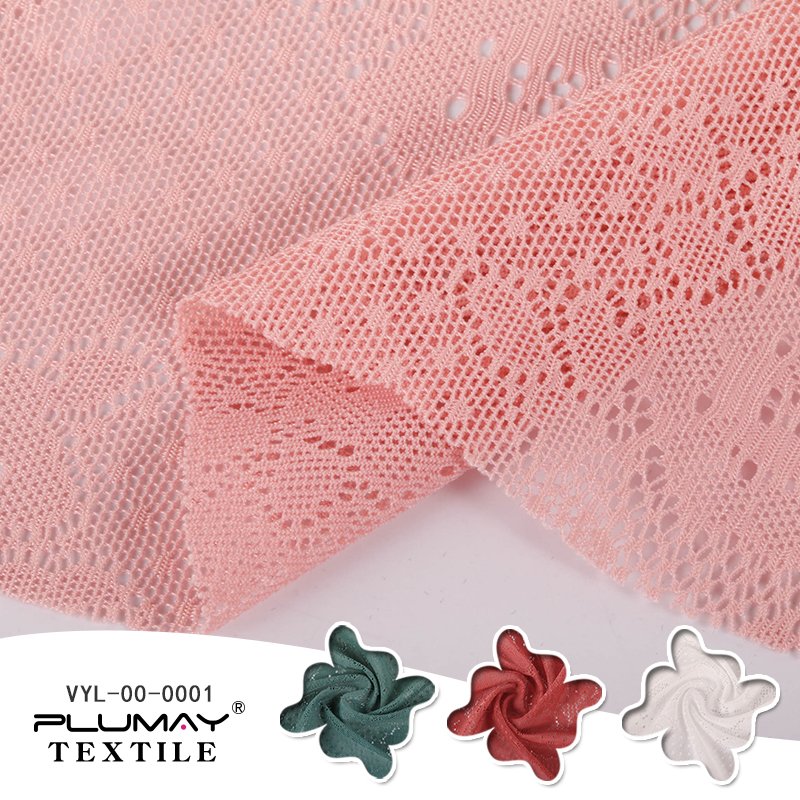 high quality 92 Nylon 8 Spandex solid lace fabric 4 way stretch french laces fabric for women dress