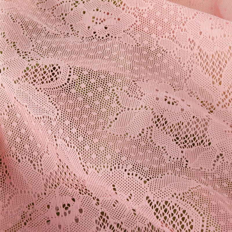 high quality 92 Nylon 8 Spandex solid lace fabric 4 way stretch french laces fabric for women dress