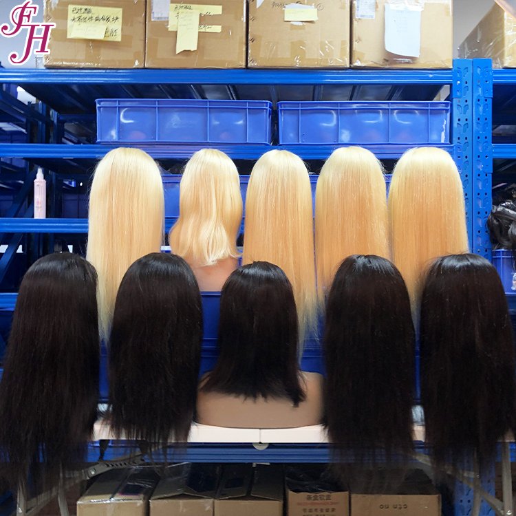 FH human hair wigs wholesale 100% brazilian cuticle aligned human hair glueless HD lace wigs