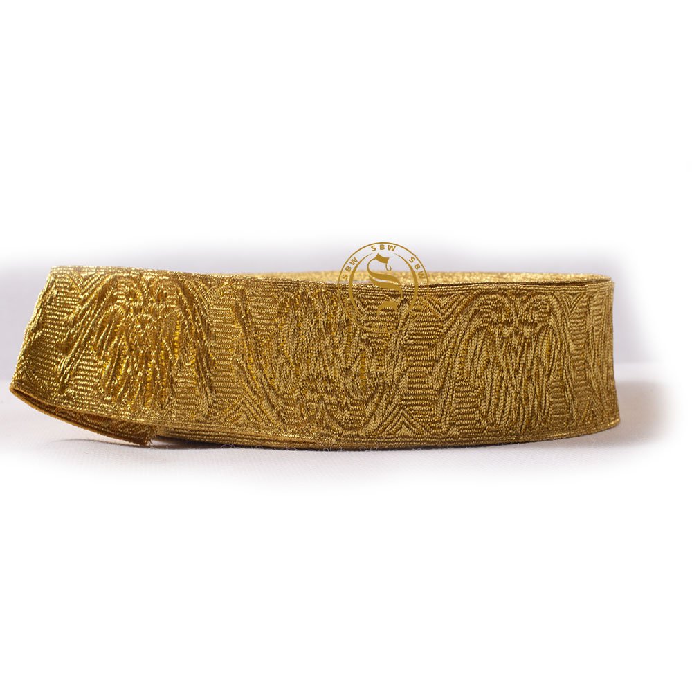 Top Fashion Vestment Braid Lace Customized French Gold Priest Robe Dress Lace Beautiful Galloon in sizes 7mm to 80mm