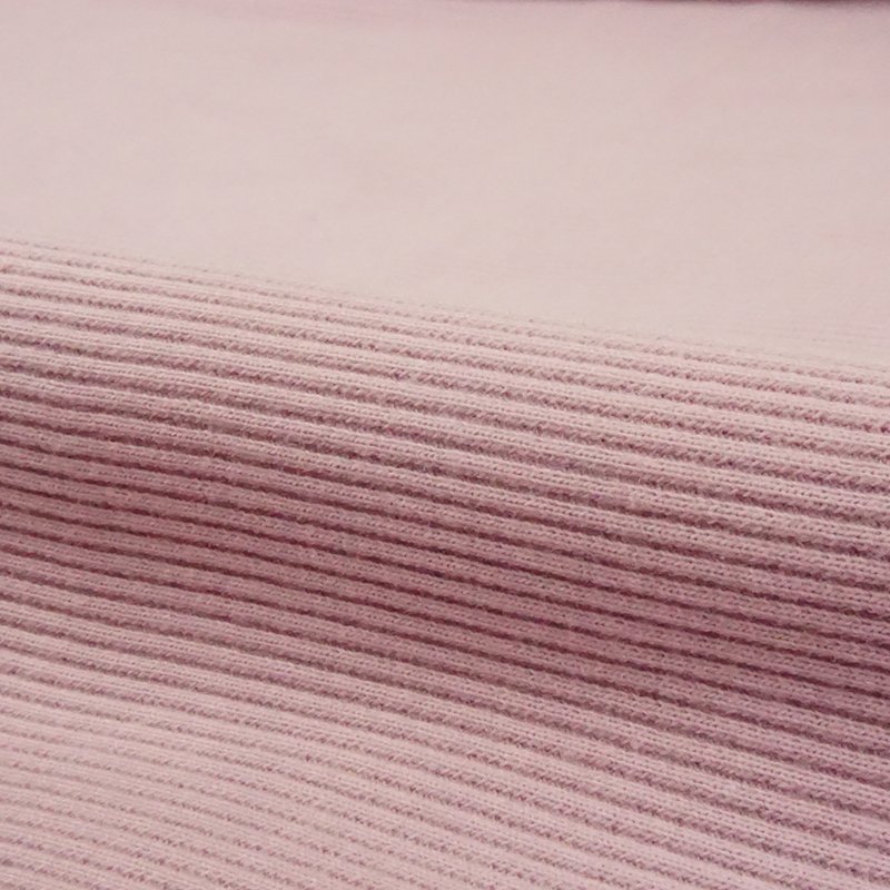 Wholesale cotton knit rib fabric rich texture cotton spandex rib fabric for women cuff and pajamas