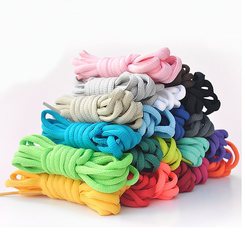 High Quality Oval Shoe Laces Half Round Polyester Running Colourful Half Round Oval Shoe Laces Football Shoes Lace