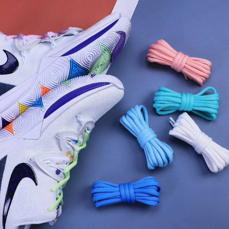 High Quality Oval Shoe Laces Half Round Polyester Running Colourful Half Round Oval Shoe Laces Football Shoes Lace