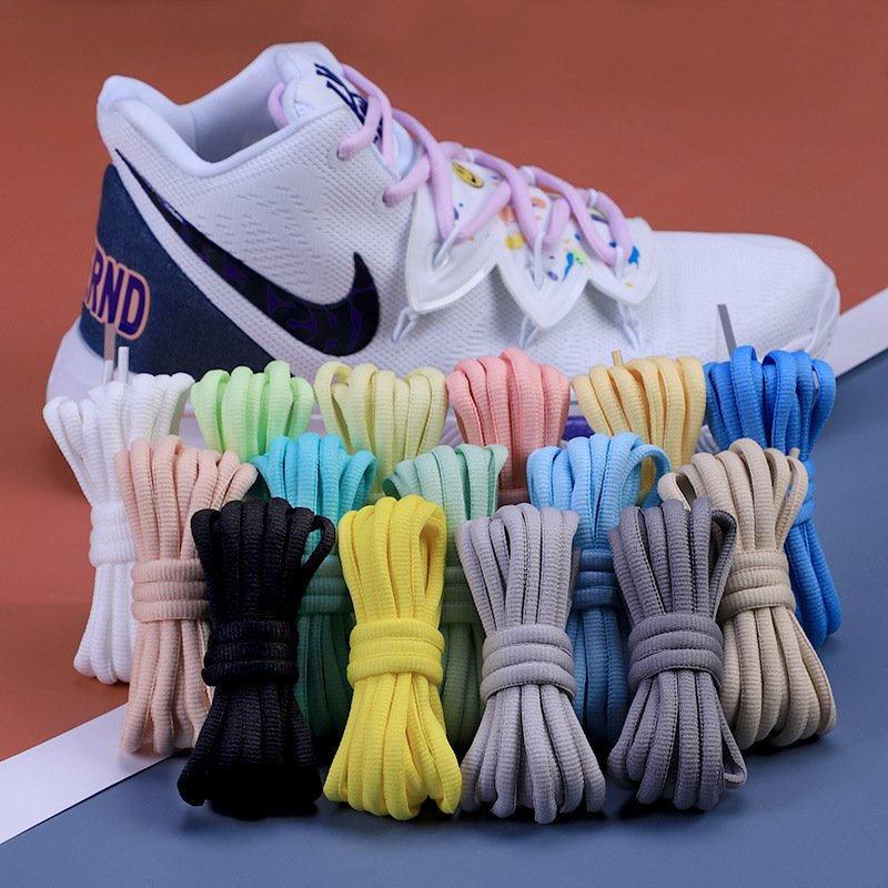 High Quality Oval Shoe Laces Half Round Polyester Running Colourful Half Round Oval Shoe Laces Football Shoes Lace