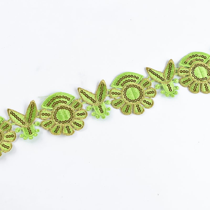 Manufacturers Direct Sales of Water-Soluble Mesh Lace National Wind Clothing Accessories Diamond Custom Lace