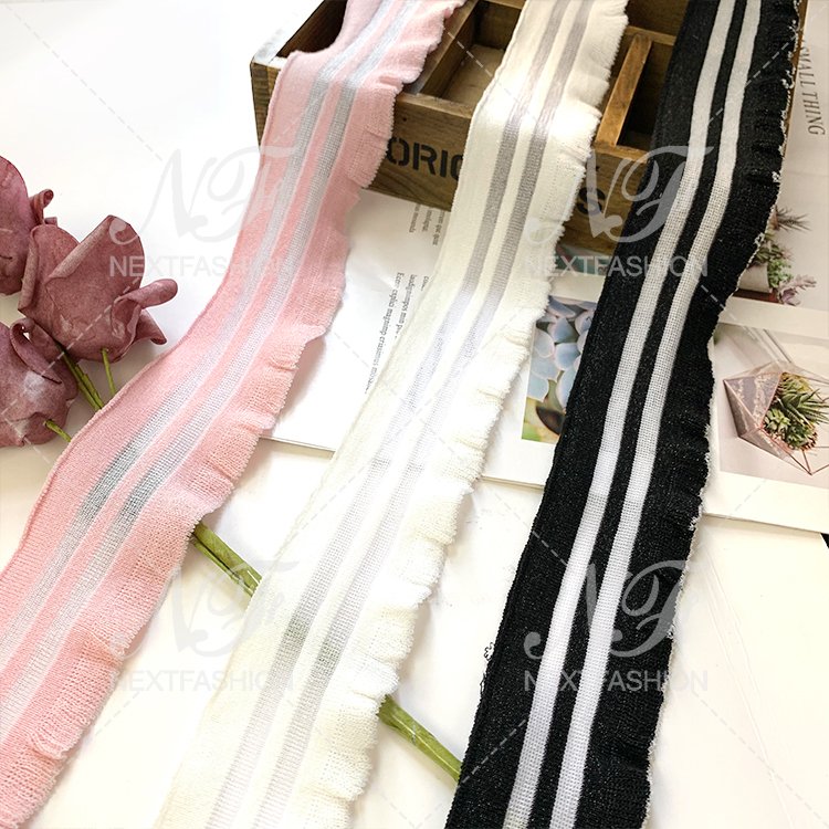 Beautiful polyester material can be customized high-quality clothing decoration rib