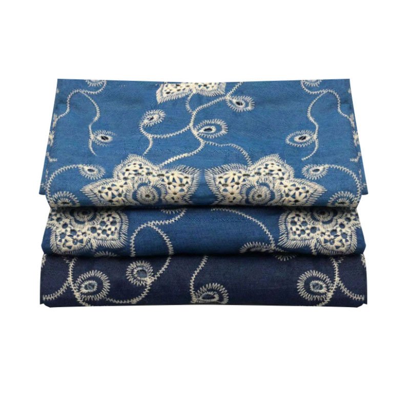 2021 New Fashion Embroidery fabric Wholesale Cheap Denim Jean Fabric For Garment And Denim Fabric Jeans
