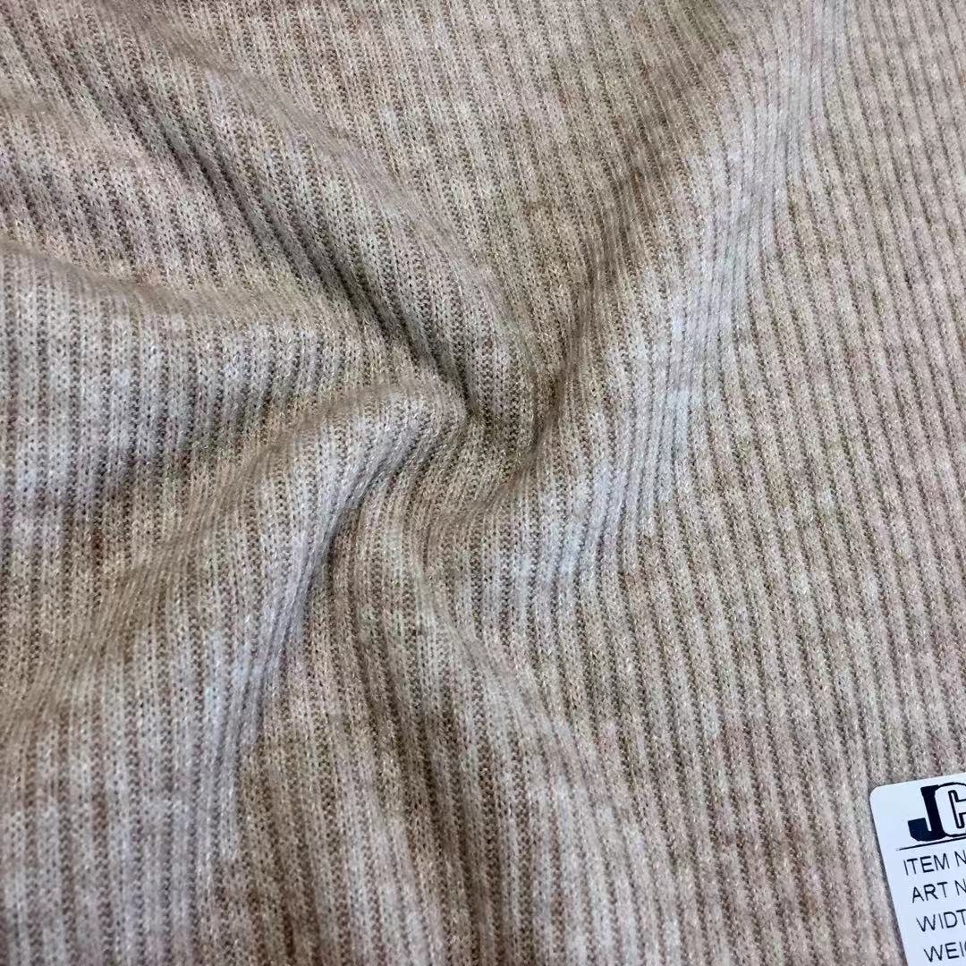 Knit sweaters fabric Soft Angora Rib fabric for dress