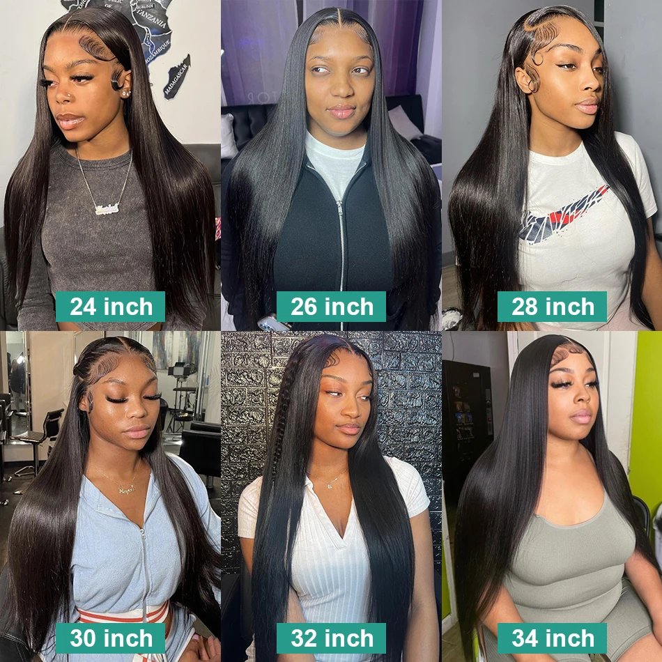 Wholesale Pre Plucked Hd Transparent Front Lace Wig 100% Virgin Human Hair Full Frontal Thin Hd Lace Wig 40 In Raw Indian Wig