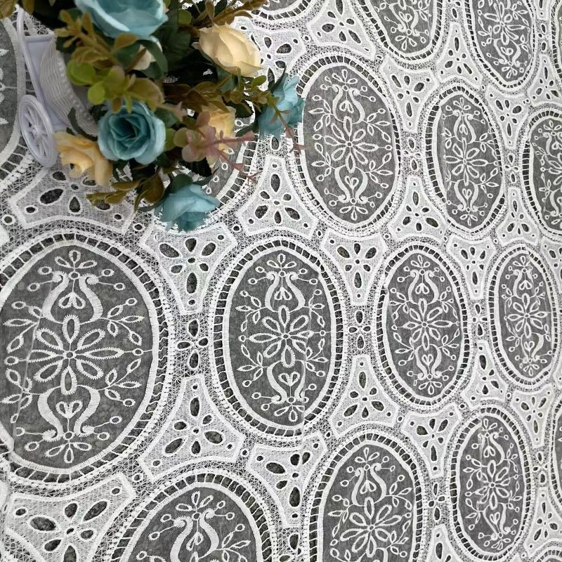 CM147 Hot Selling cotton Fabric Bridal lace Material 5 Yards For Wedding