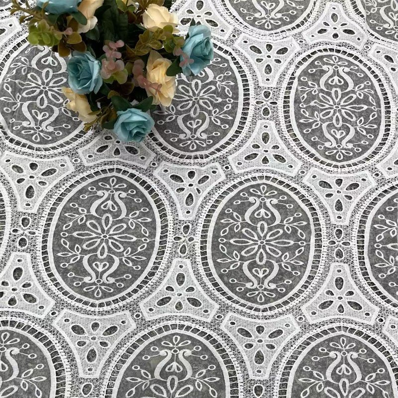 CM147 Hot Selling cotton Fabric Bridal lace Material 5 Yards For Wedding