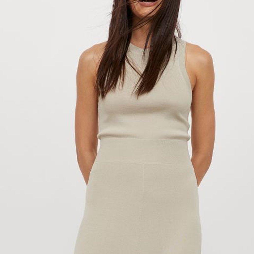 Summer Collection Women's Clothing Ribbed Top Sleeveless Round Neck Short Slim Well-Fitting Vest Top