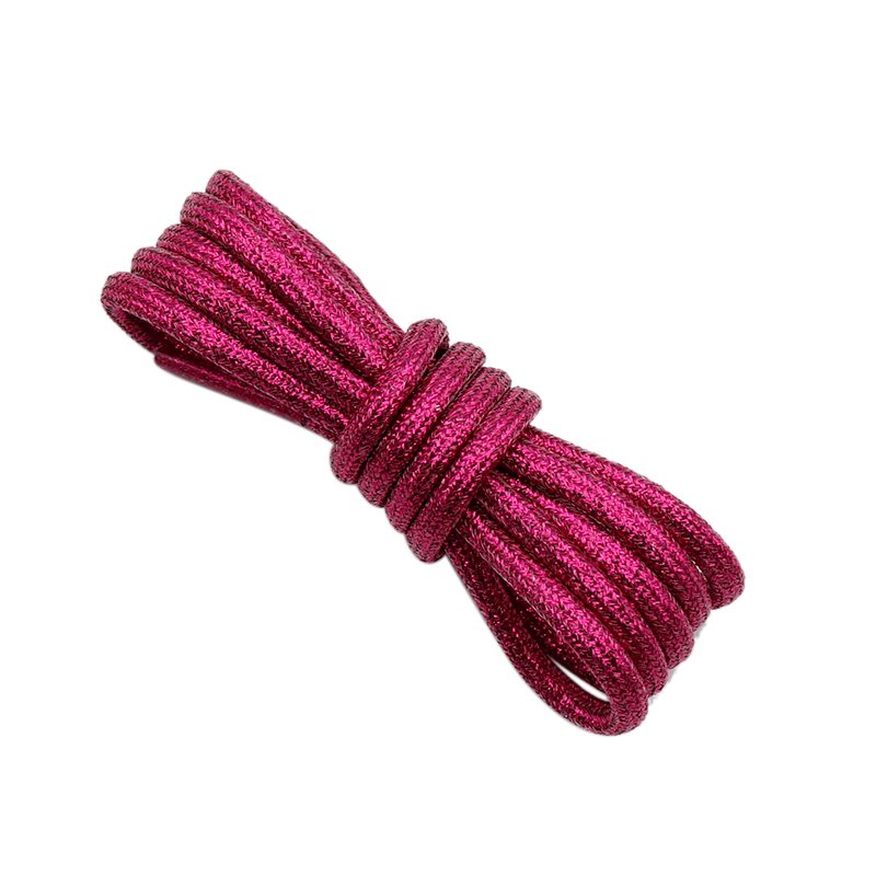 Weiou Shoe Accessories Factory sport shoelaces Fashion Metallic Yarn Round for lacing up shoe