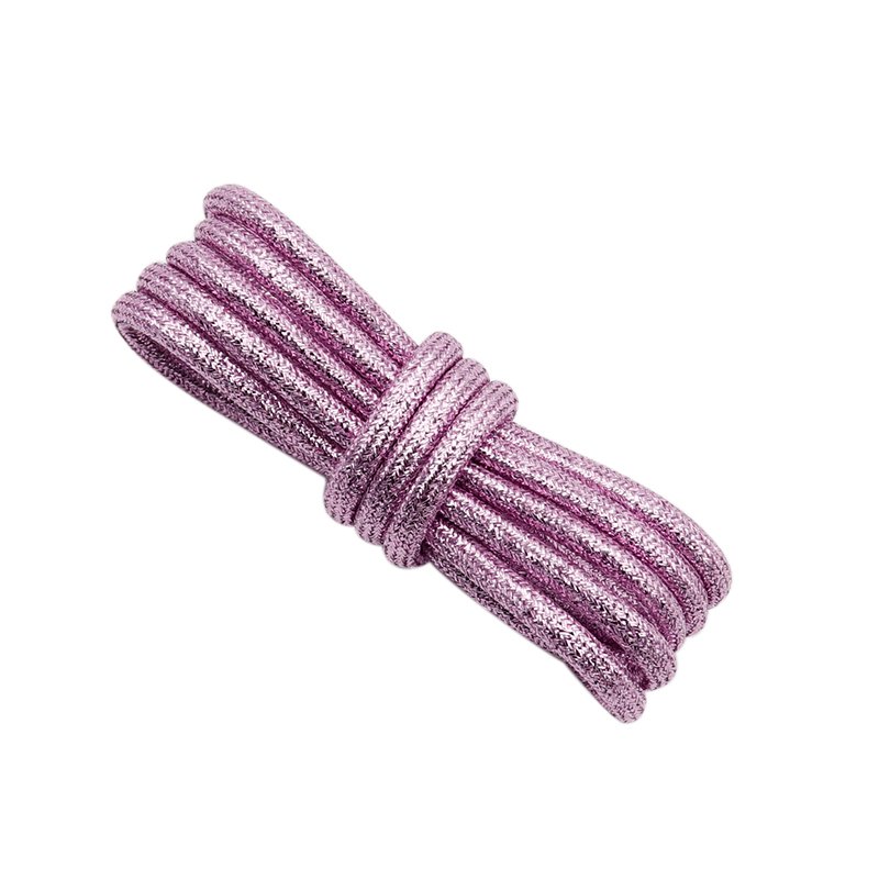 Weiou Shoe Accessories Factory sport shoelaces Fashion Metallic Yarn Round for lacing up shoe