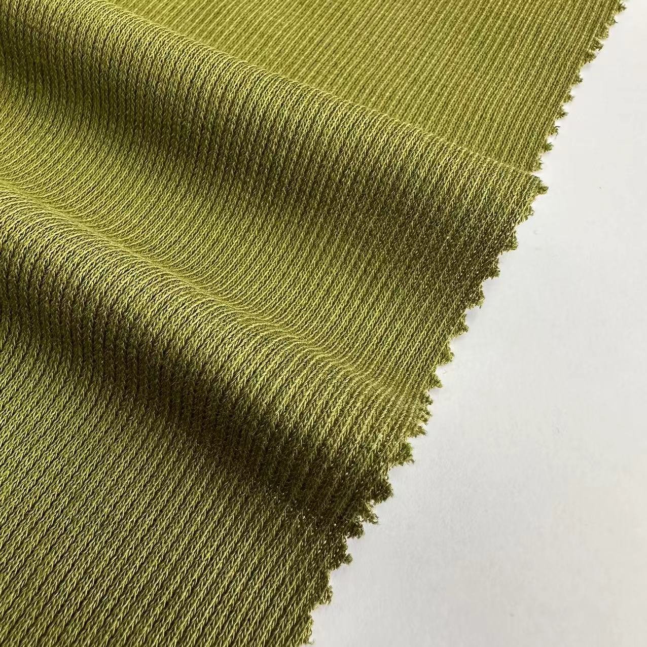 knitted garment comfortable stretchy cuff fabric soft modal Cotton spandex RIB fabric for women vest