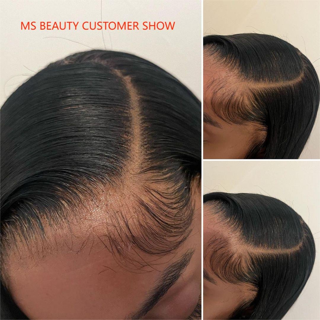 5X5 HD Lace Wig,Bleach Kont Virgin Human Hair Glueless, Cuticle Aligned Peruvian Hair HD Lace Frontal Wigs For Black Women