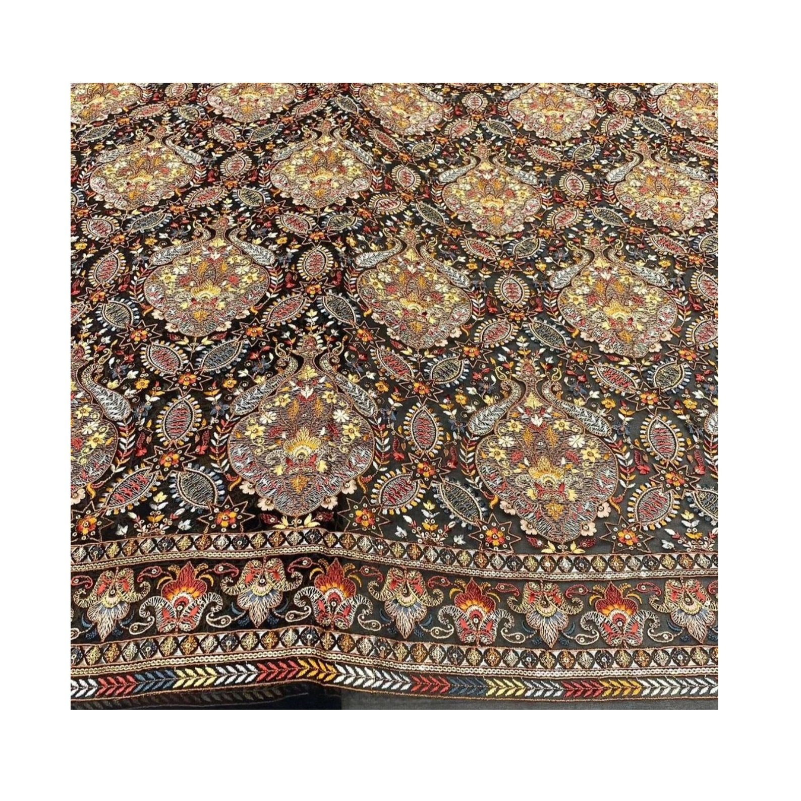 High on Demand Georgette Embroidery Fabric for Suit Available at Wholesale Price from Indian Supplier