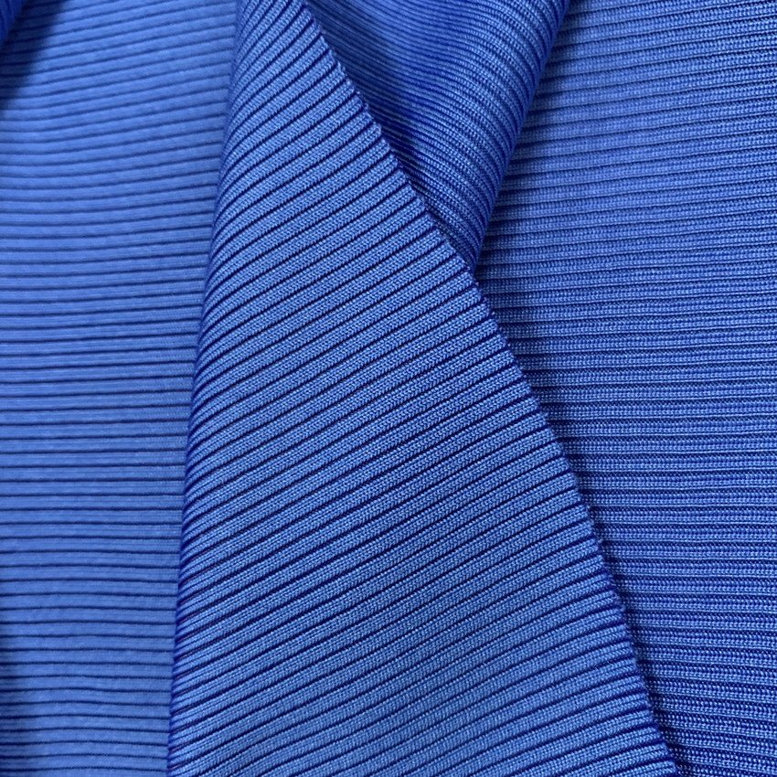 Poly Spandex Rib Knitting Fabric For Fashionwear