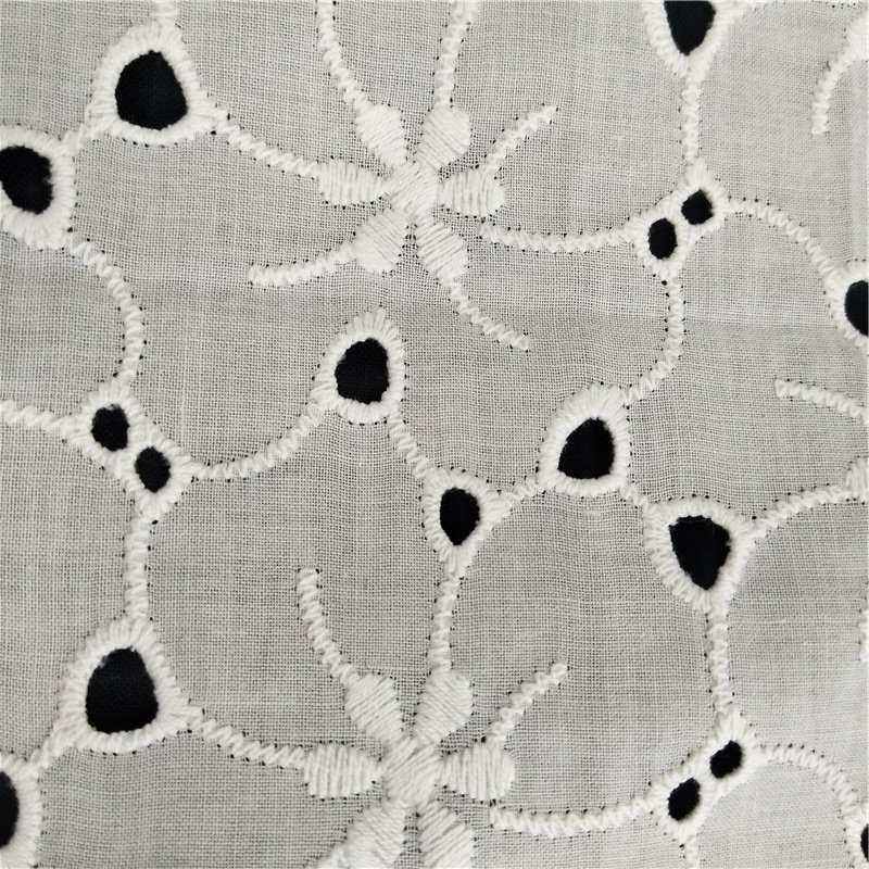 2023 Hot Selling Lightweight Woven Top Soft Cotton Lawn Embroidery Fabric